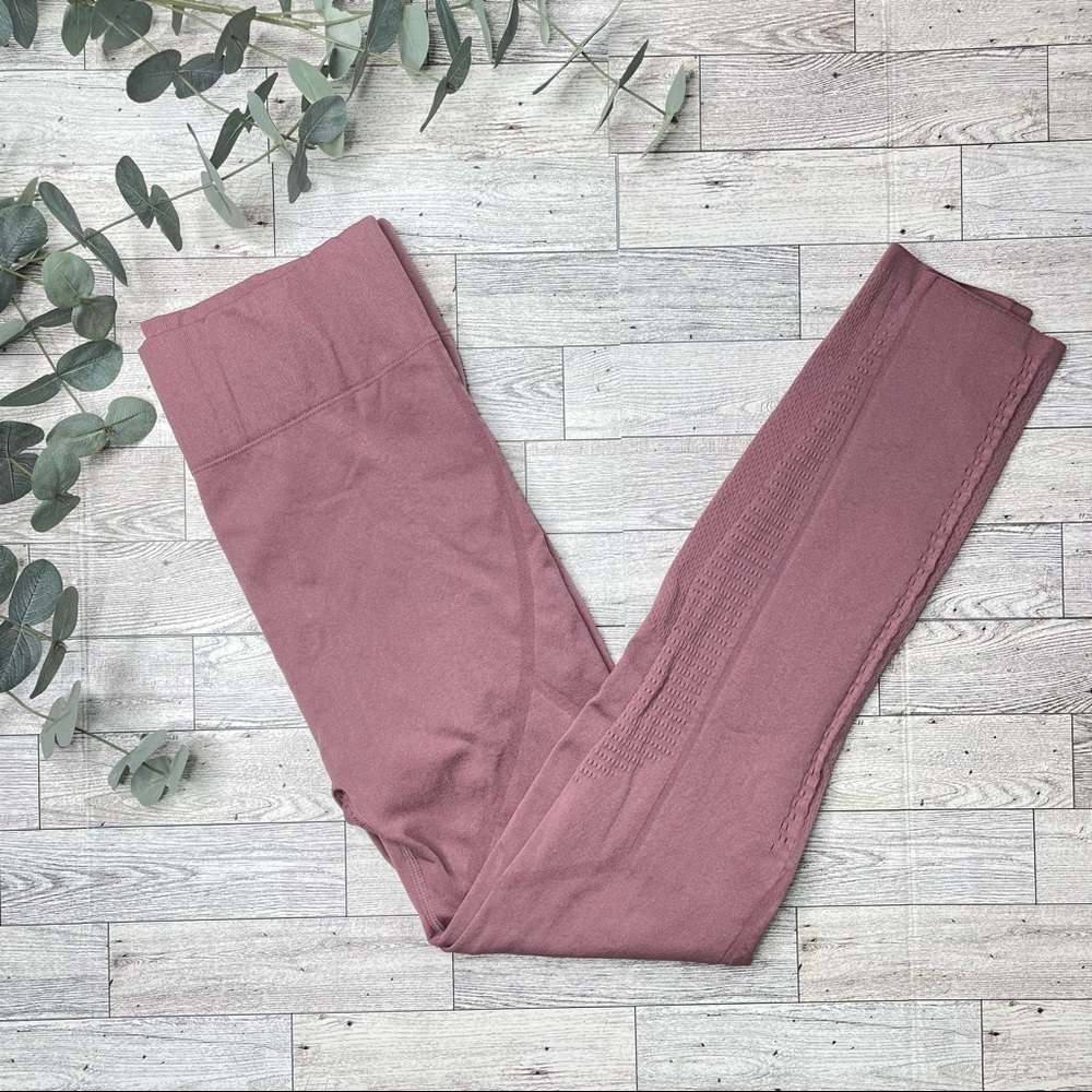 Fabletics Women's Mauve High Waist Athletic Seamless Leggings Size Large